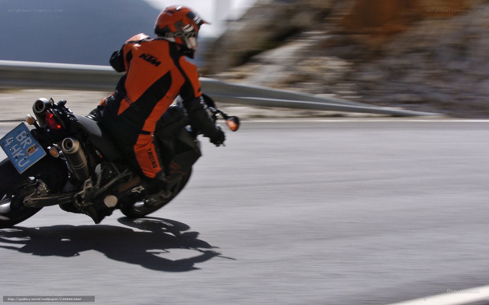 motorcyclist on winding road