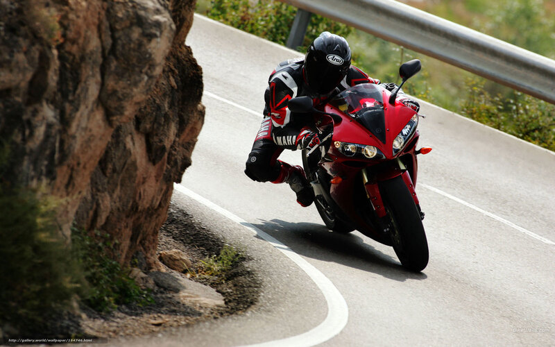 motorcyclist on winding road