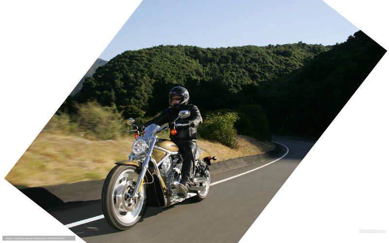 Motorcyclist on winding road
