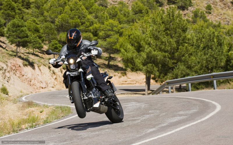 motorcyclist on winding road