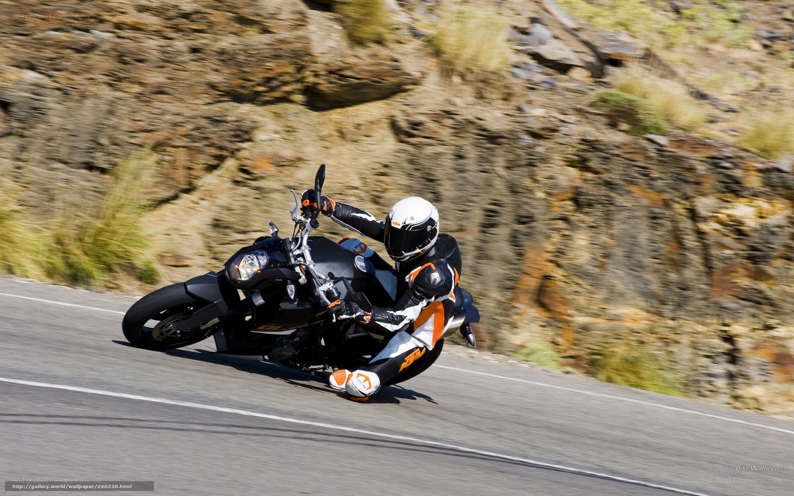 motorcyclist on winding road