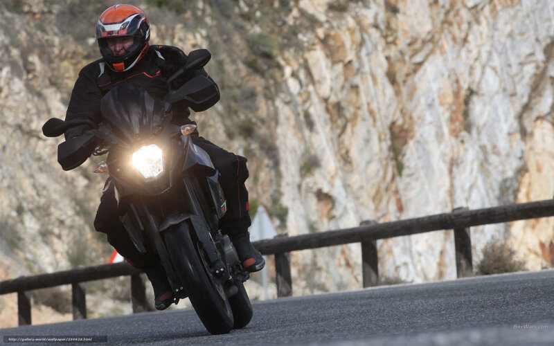 motorcyclist on winding road