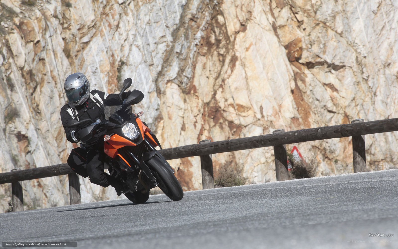 motorcyclist on winding road
