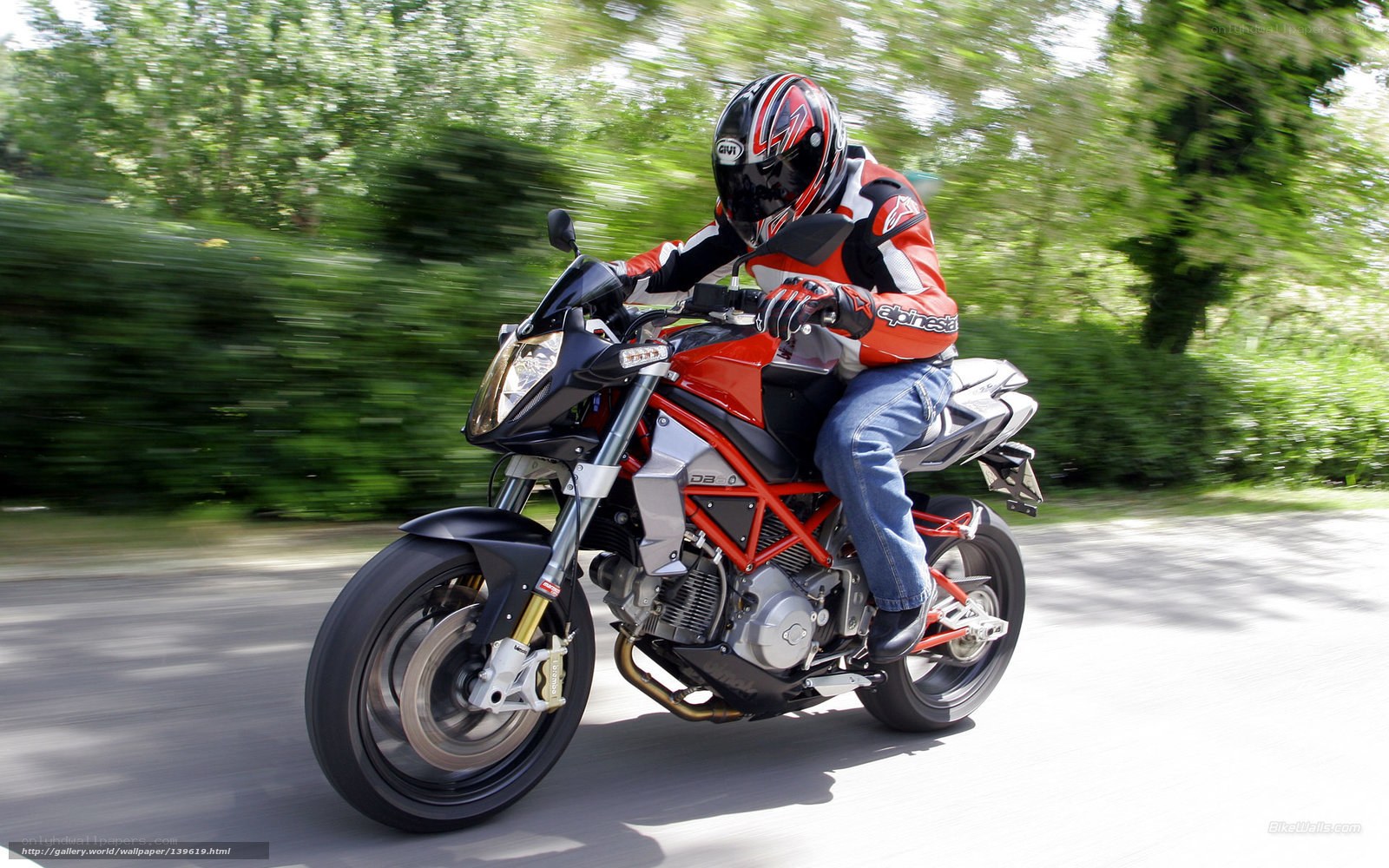 motorcyclist riding on a road