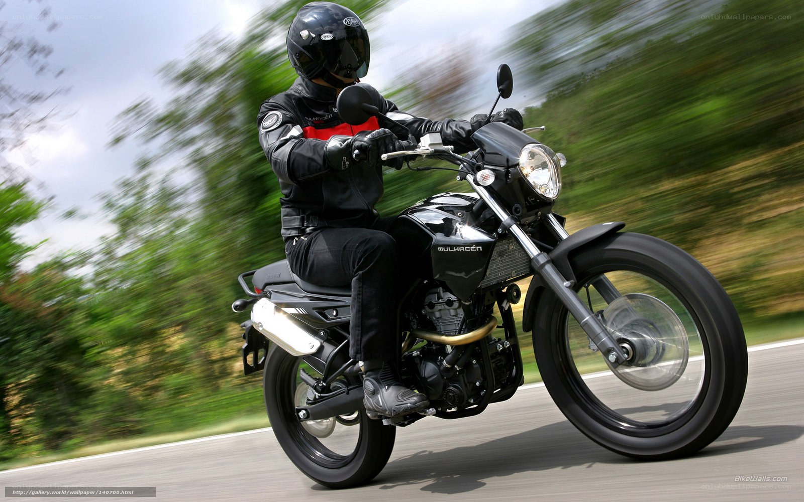 motorcyclist riding on road