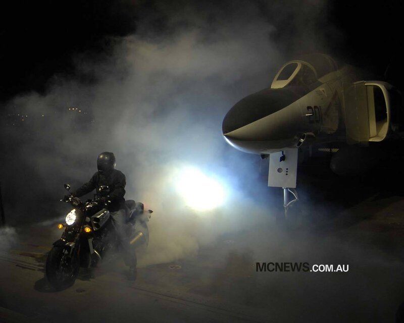 Motorcyclist with Jet
