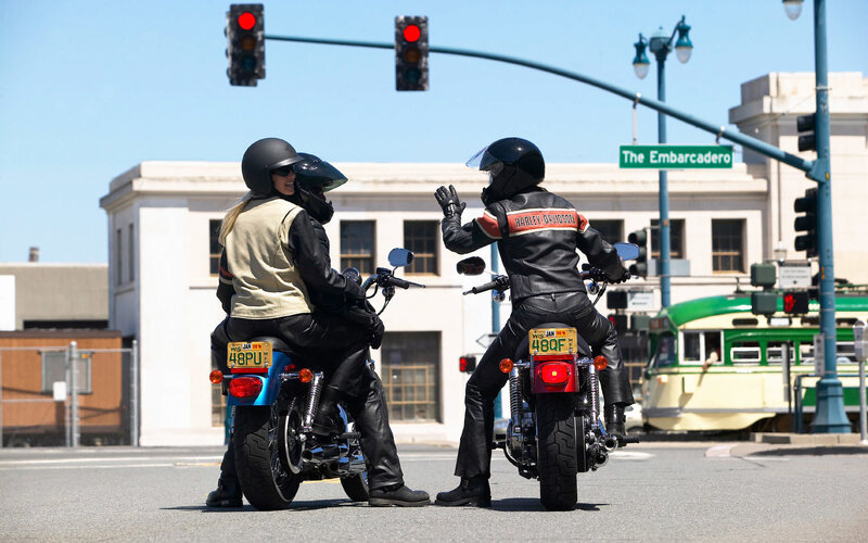 Motorcyclists at Intersection