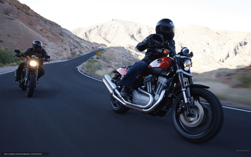 Motorcyclists on Desert Road