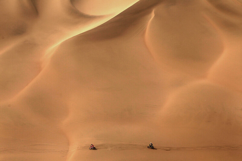 Motorcyclists on Sand Dunes