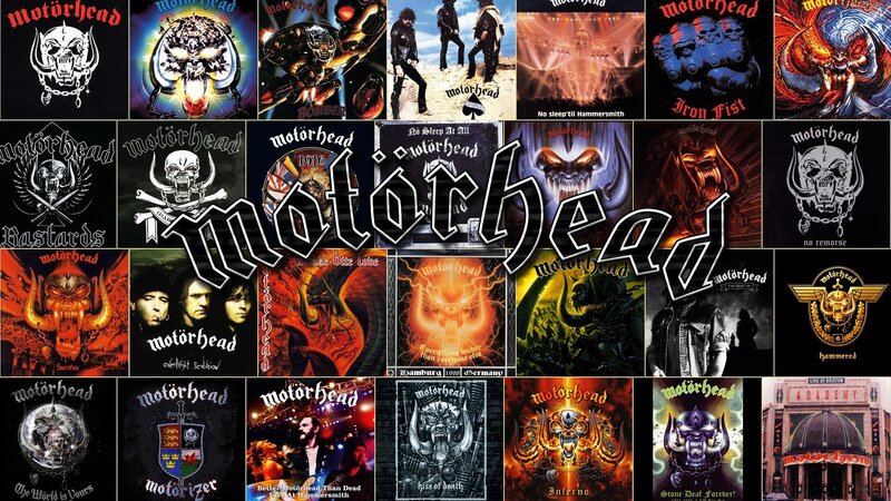 Motorhead album covers collage