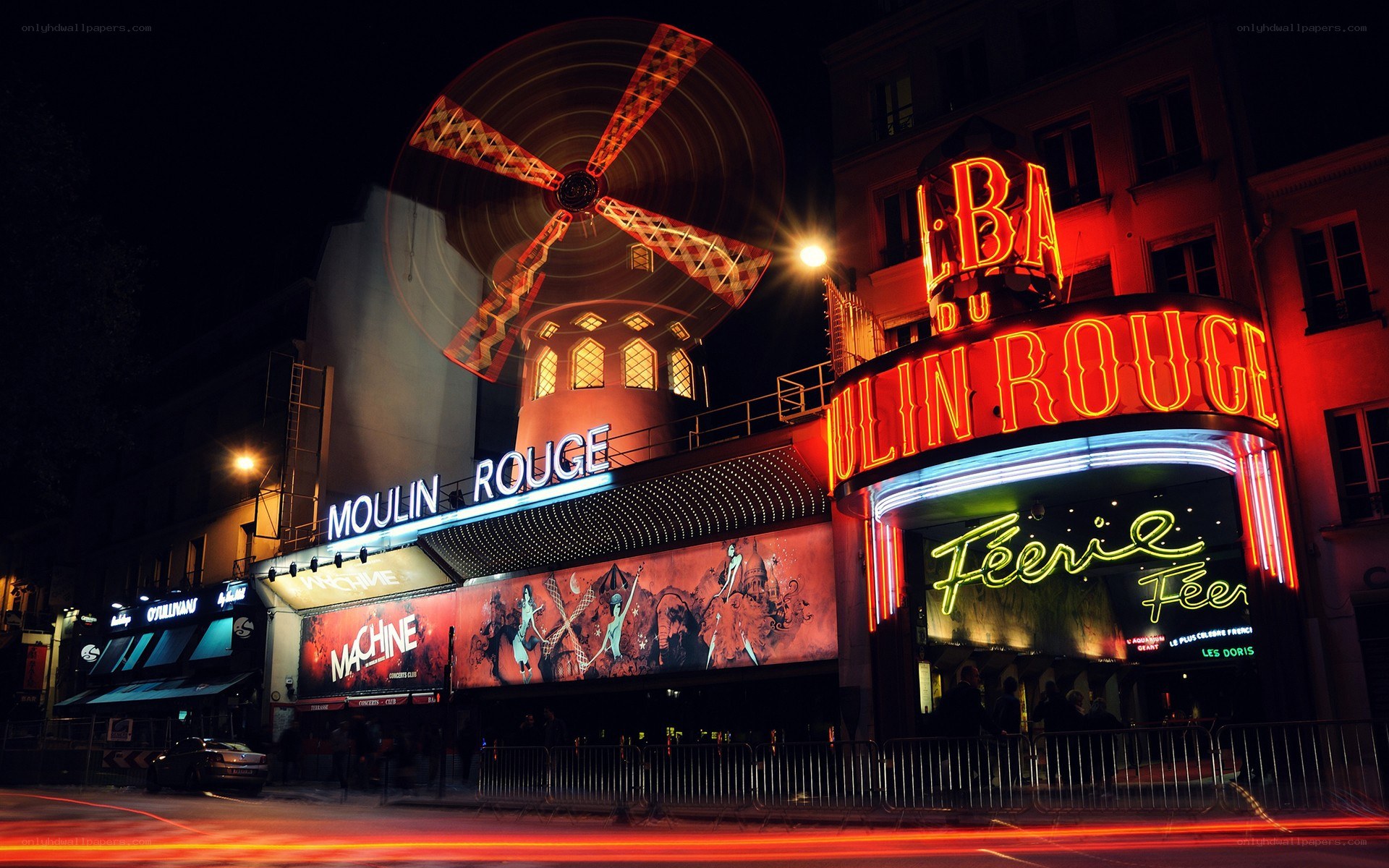 Moulin Rouge at night