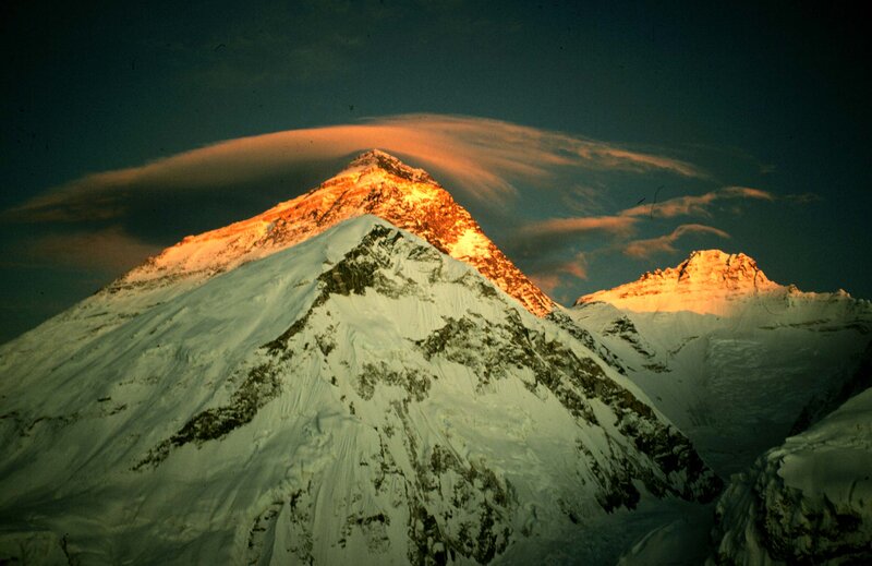 Mount Everest at sunrise
