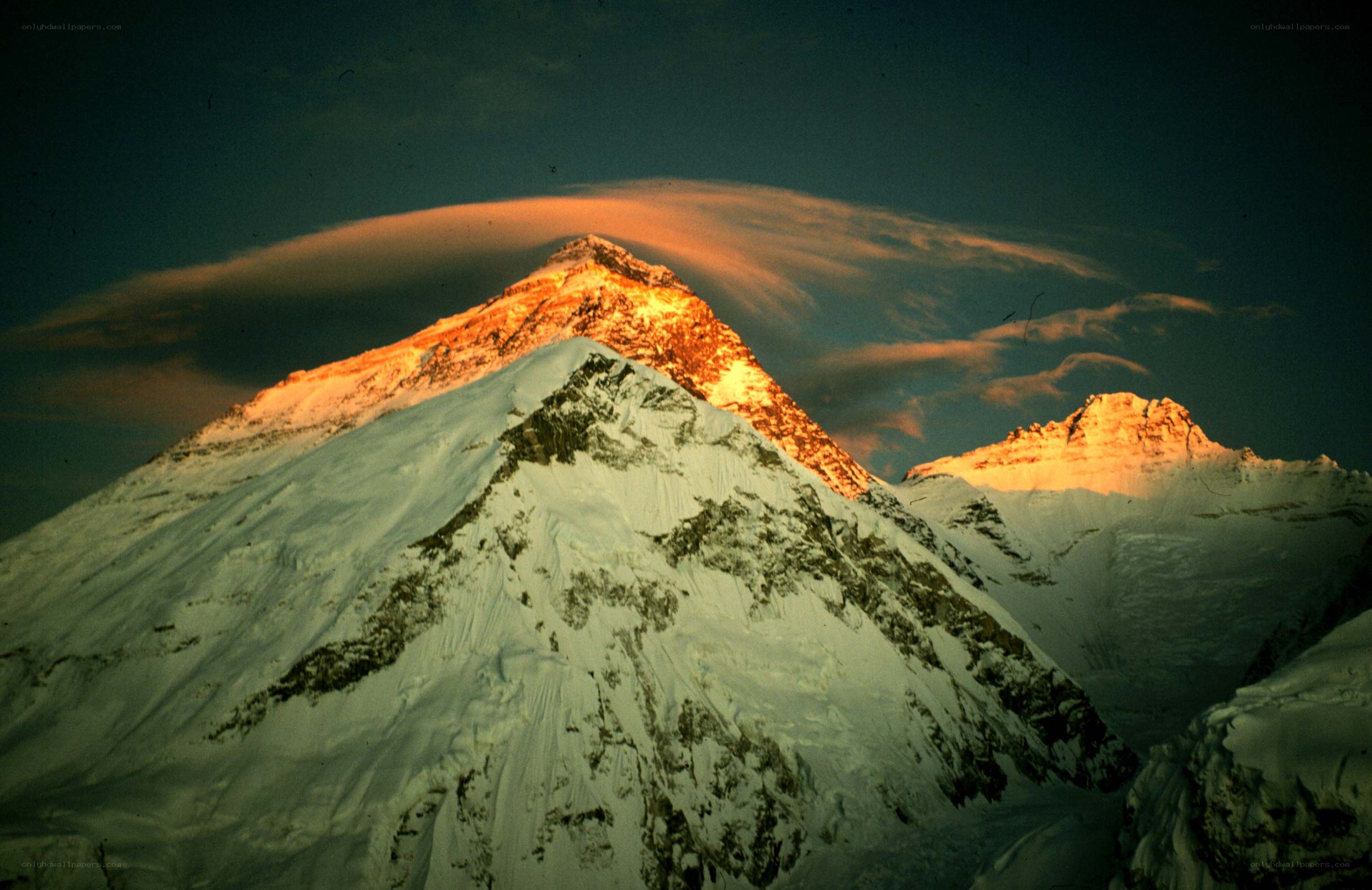 Mount Everest at sunrise