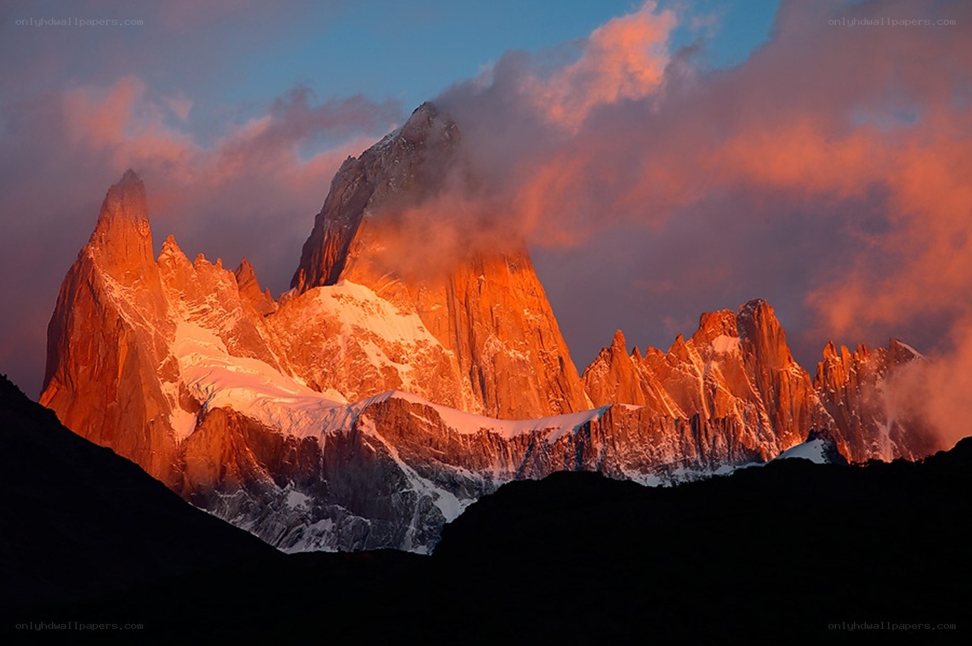 Mount Fitz Roy at sunrise