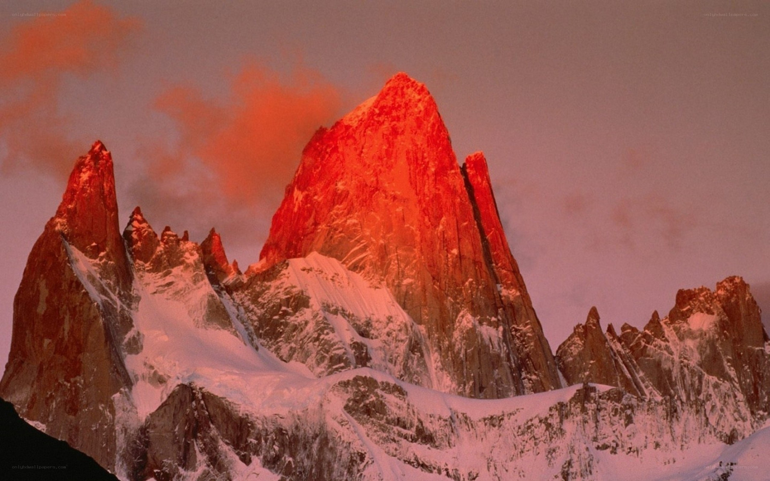 Mount Fitz Roy at sunset