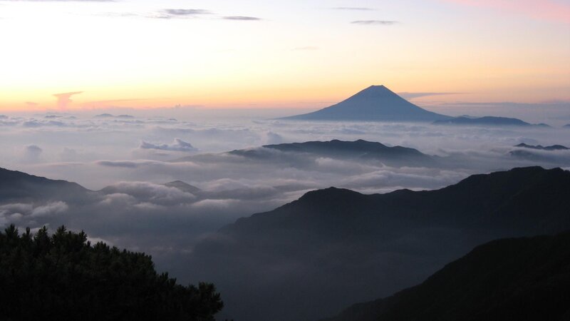 Mount Fuji Above Clouds