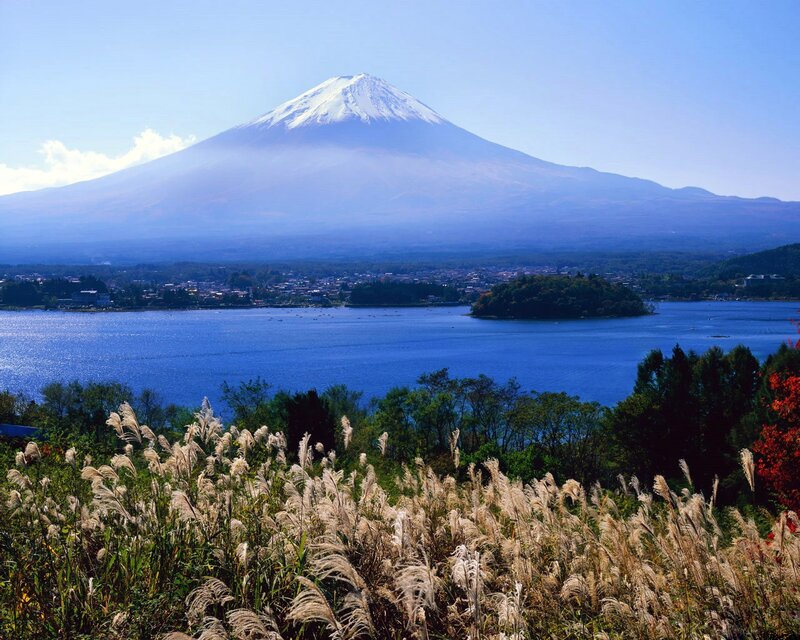Mount Fuji and Lake Kawaguchi
