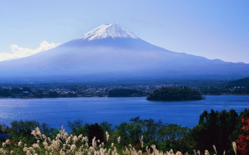 Mount Fuji and Lake Kawaguchi
