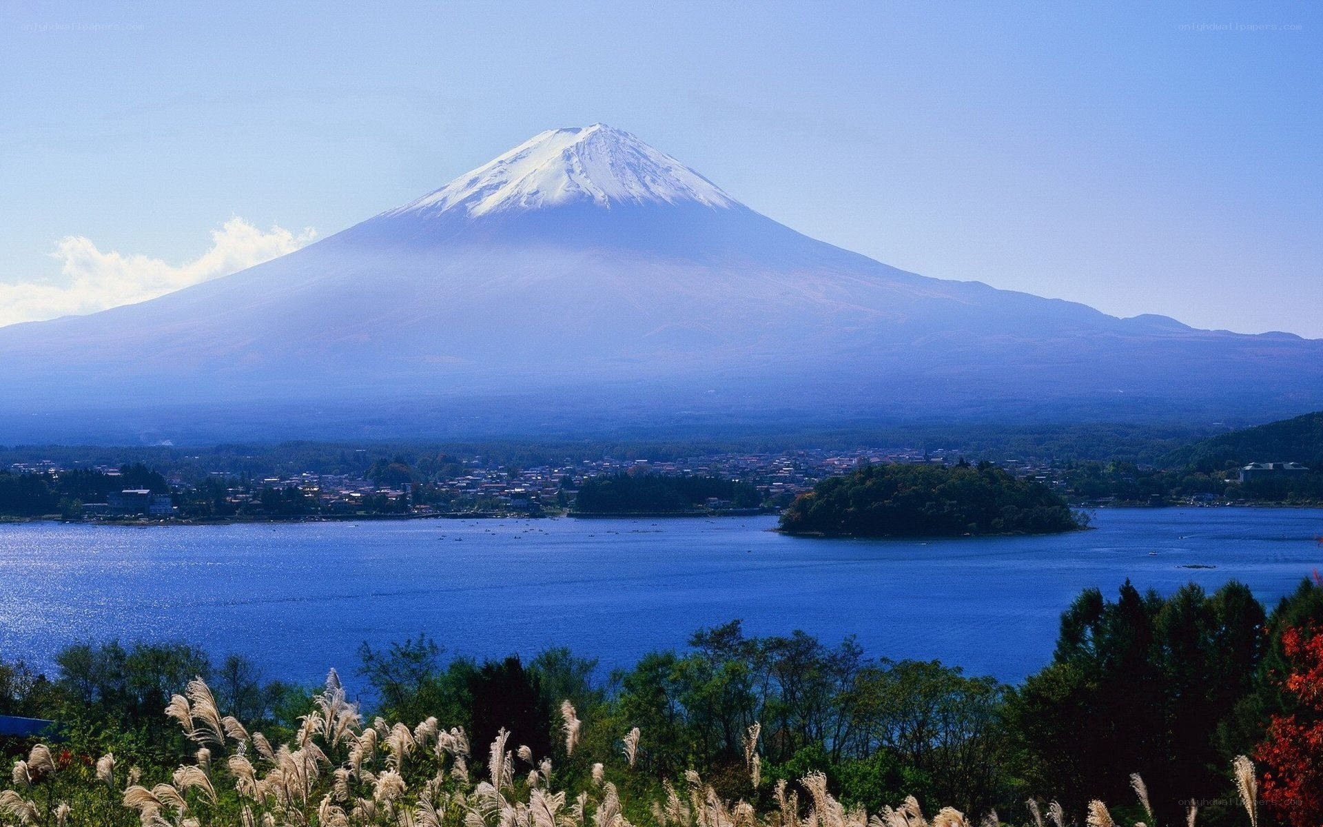 Mount Fuji and Lake Kawaguchi