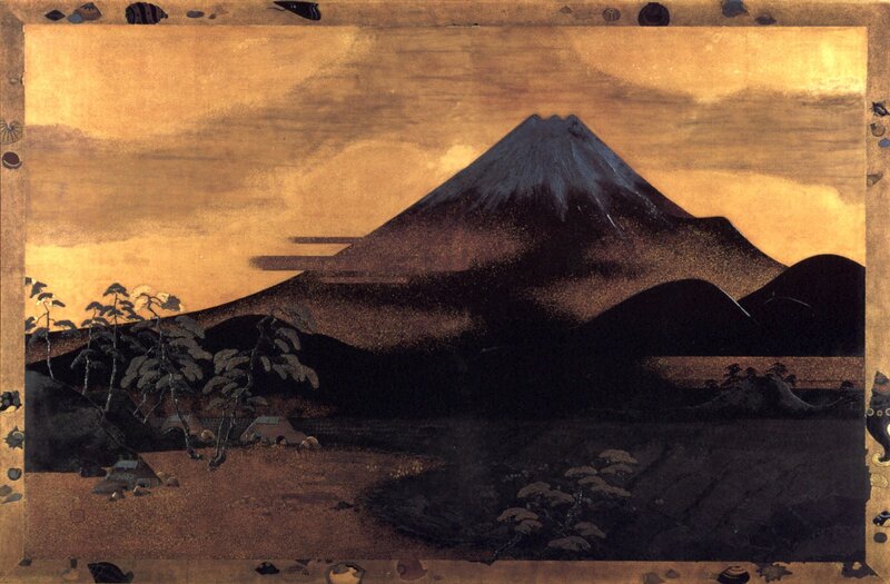 Mount Fuji at dusk