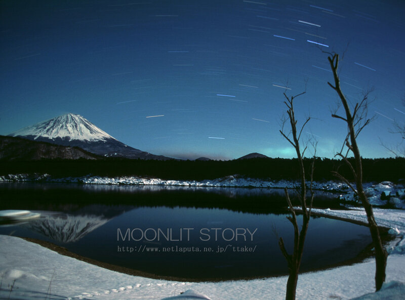 Mount Fuji at Night — Blue