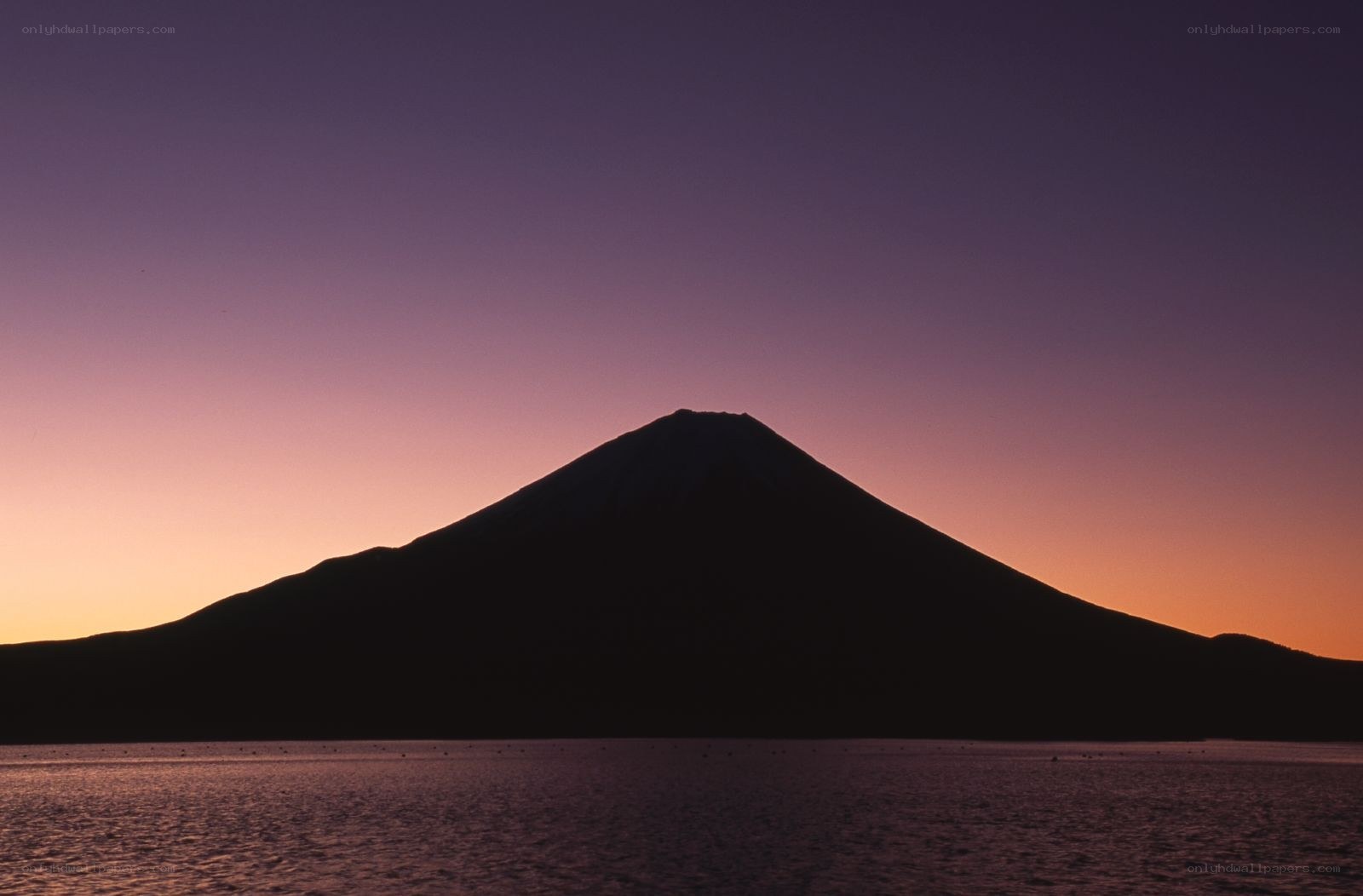 Mount Fuji at sunset