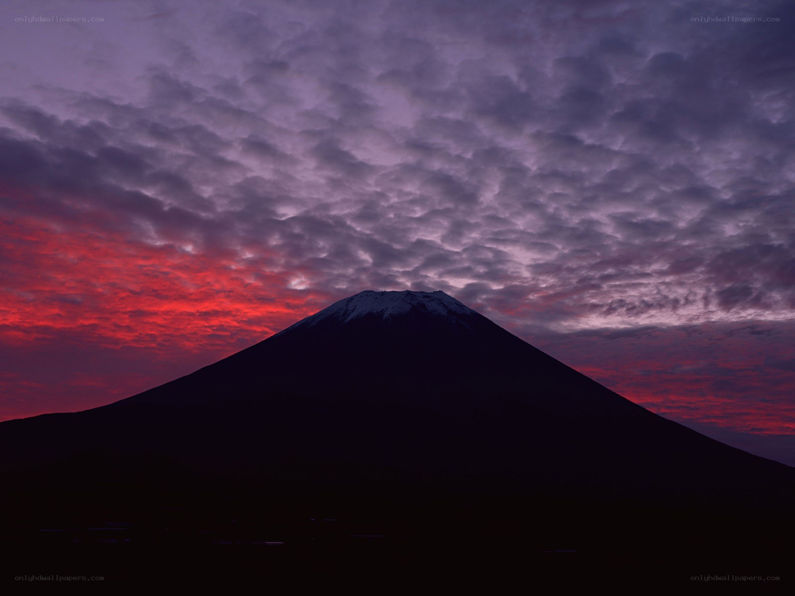 Mount Fuji at sunset