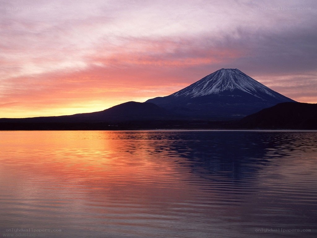 Mount Fuji at sunset