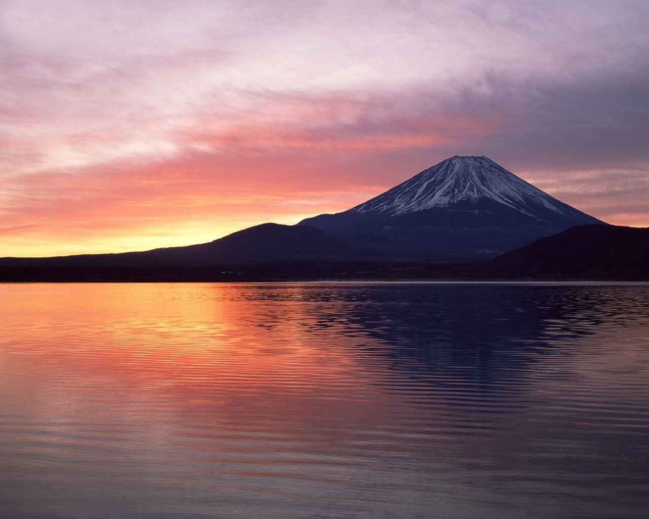 Mount Fuji at sunset