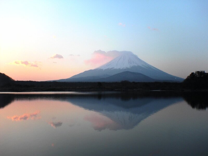 Mount Fuji at sunset