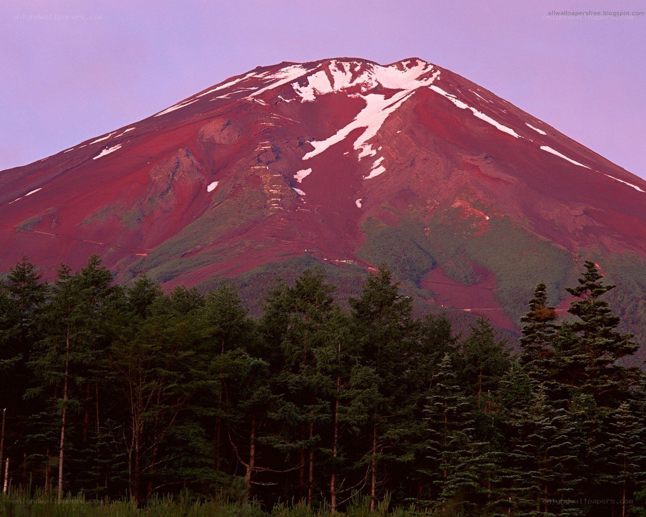 Mount Fuji at sunset