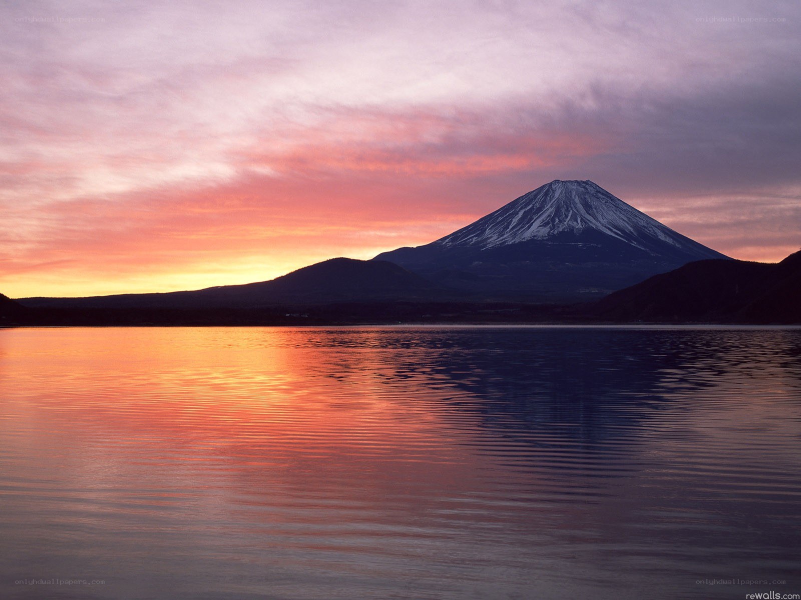 Mount Fuji at sunset