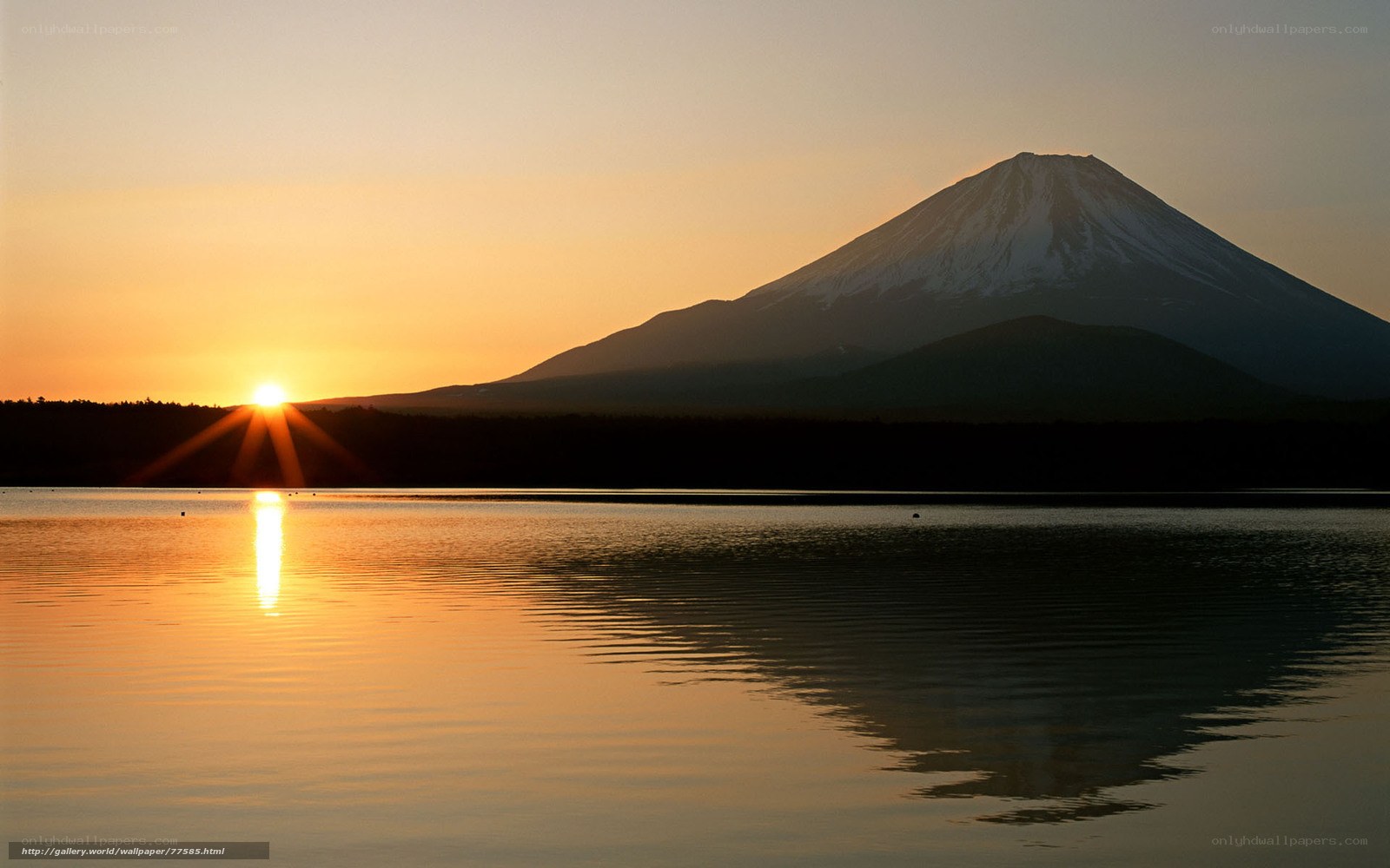 Mount Fuji at sunset