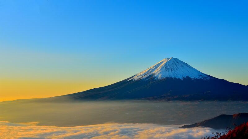 Mount Fuji — Blue