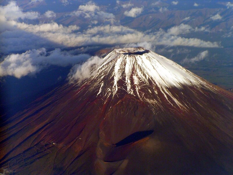 Mount Fuji from Above — Brown
