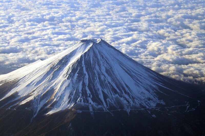 Mount Fuji from above