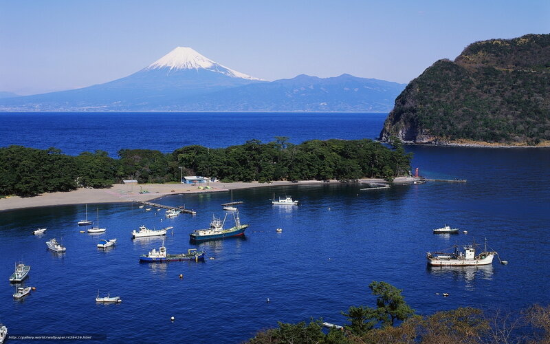 Mount Fuji in Harbor
