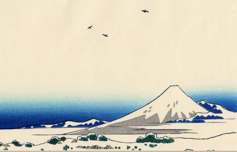 Mount Fuji landscape art