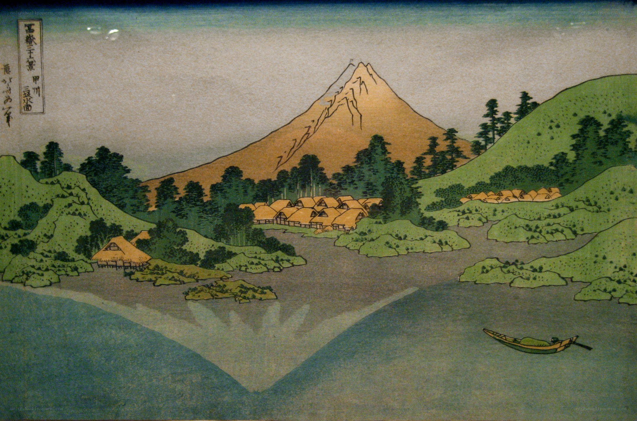 Mount Fuji landscape print