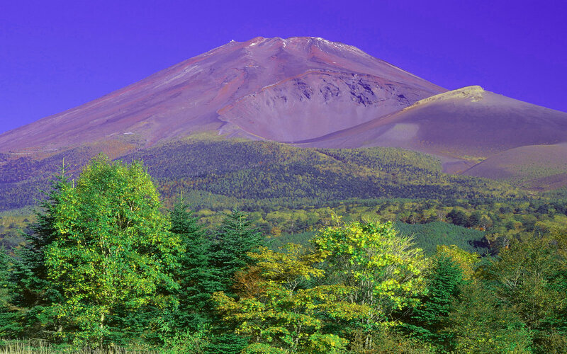 Mount Fuji Mountain — Purple