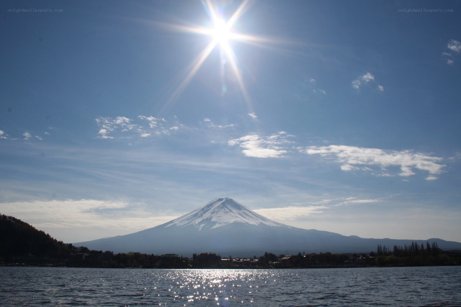 Mount Fuji on a sunny day
