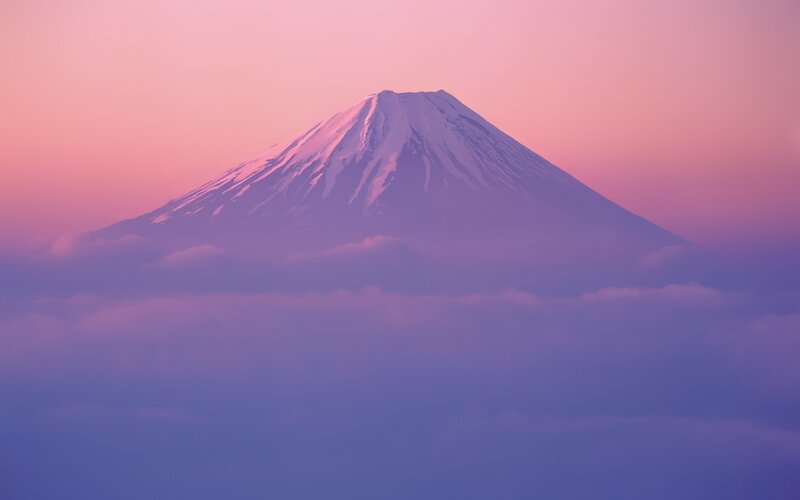 Mount Fuji Peak — Pink