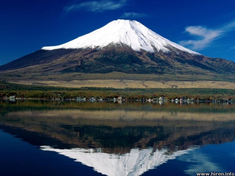Mount Fuji Reflection — Blue