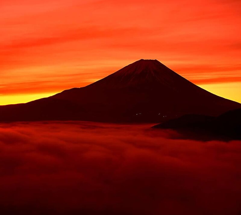 Mount Fuji Silhouette