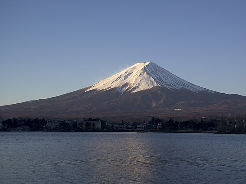 Mount Fuji Snow-capped — Blue