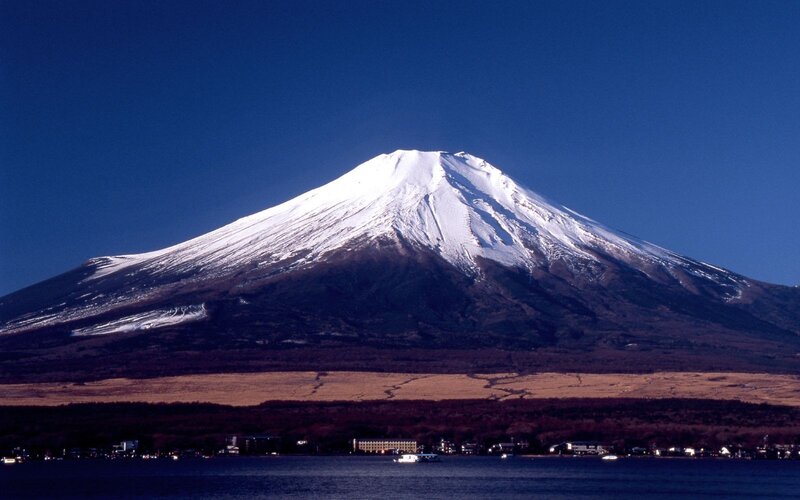 Mount Fuji snow-capped peak