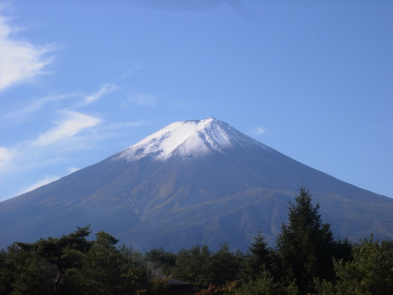 Mount Fuji snow-capped peak