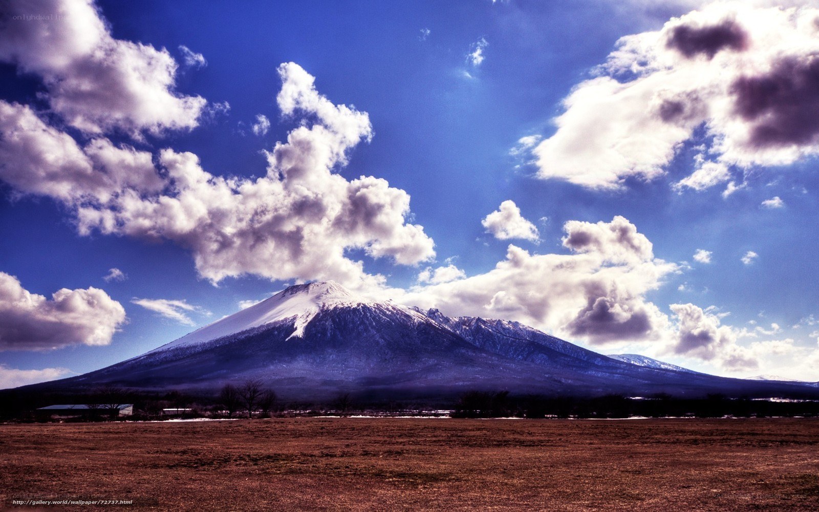 Mount Fuji under cloudy sky