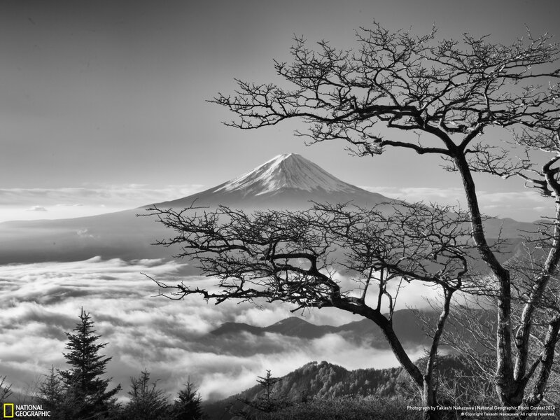 Mount Fuji with Clouds