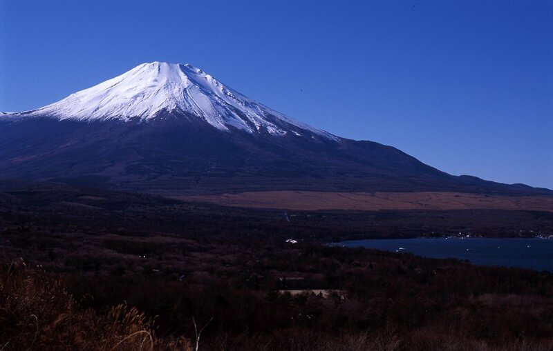 Mount Fuji with snow-capped peak